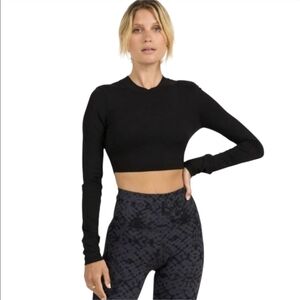 VUORI LONG SLEEVE LUX CROP TEE SMALL